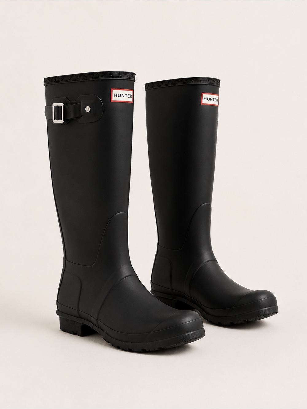 Hunter Original Adjustable Tall Rain Boots – Black – EU 38 / US 7